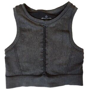 Offline By Aerie Recharge Sports Bra Medium Gray Minimal Support Comfy Gym Yoga